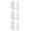 18Pcs White Silicone Piping Tip Covers Reusable Dustproof Nozzle Caps 4