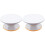 2 Pcs Plastic Rotating Cake Turntable Platform White 3