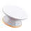 2 Pcs Plastic Rotating Cake Turntable Platform White 11