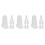 18Pcs White Silicone Piping Tip Covers Reusable Dustproof Nozzle Caps 8