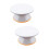 2 Pcs Plastic Rotating Cake Turntable Platform White 8