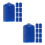 20 Pcs Rubber Billiard Cue Tip Protectors For Pool Snooker Stick 10