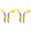 2 Sets Children'S Fork Spoon Cutlery Tableware Fruit Baby 2
