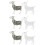 6 Pcs 3D Jigsaw Puzzles Goat Figurines Desktop Ornament Plastic 10