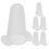 18Pcs White Silicone Piping Tip Covers Reusable Dustproof Nozzle Caps 2