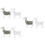 6 Pcs 3D Jigsaw Puzzles Goat Figurines Desktop Ornament Plastic 9