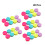 40 Pcs Double-Box Lens Cases Bright Color Portable Organizer 10