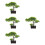 4pcs Welcome Song Desktop Artificial Flower Plastic 9