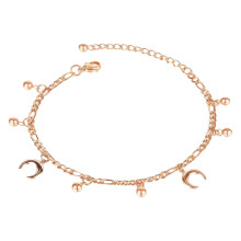 2pcs Rose Gold Jewelry Women Anklet Fashion Ankle Chain Stylish Anklet Jewelry For Women