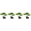 4pcs Welcome Song Desktop Artificial Flower Plastic 6