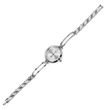 2Pcs Fashion Women Watches Silver Quartz Movement Stylish Timekeeper