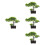 4pcs Welcome Song Desktop Artificial Flower Plastic 8