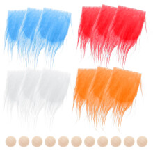 4 Sets Of Pre- Gnome Beard Faux Fabric Craft For Gnomes Handmade