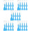 50 Pcs Portable Ticket Scratcher Plastic Label Remover Tool 10