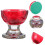3Pcs Red Clear Bowls for Home Temple Floating Tea Lights 10