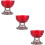 3Pcs Red Clear Bowls for Home Temple Floating Tea Lights 9
