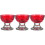 3Pcs Red Clear Bowls for Home Temple Floating Tea Lights 4