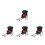 4Pcs Simulation Jinrikisha Model Retro Desktop Decoration 8