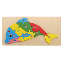3D Animal Shape Wooden Puzzle Educational Toy For Kids