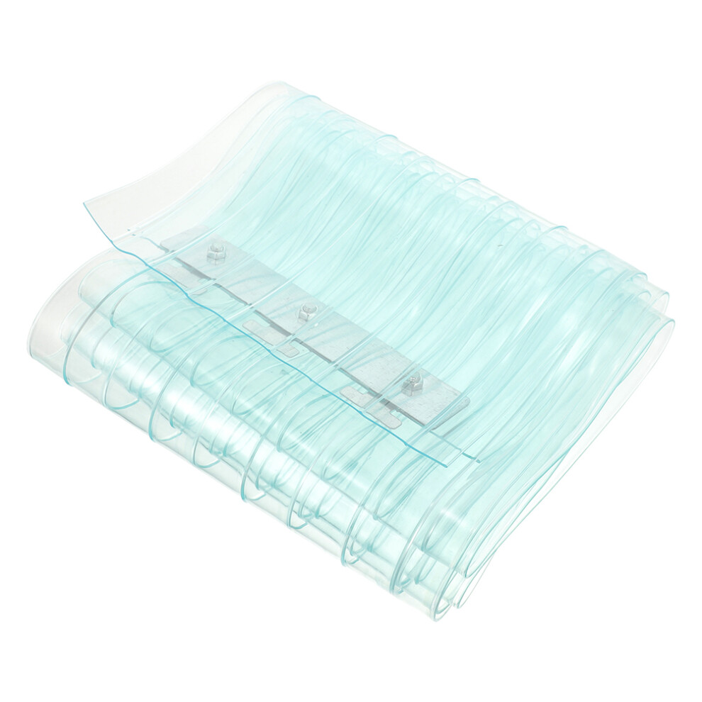 2Pcs Sky-Blue Pvc Door Curtain Windproof Strip For Market And Home 3623091425414