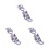 3Pcs Silver Toggle Clamp Metal Durable Latch for Cupboard Use 8
