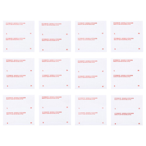 72Pcs Eyebrow Stencil Makeup Kit Reusable Template 2
