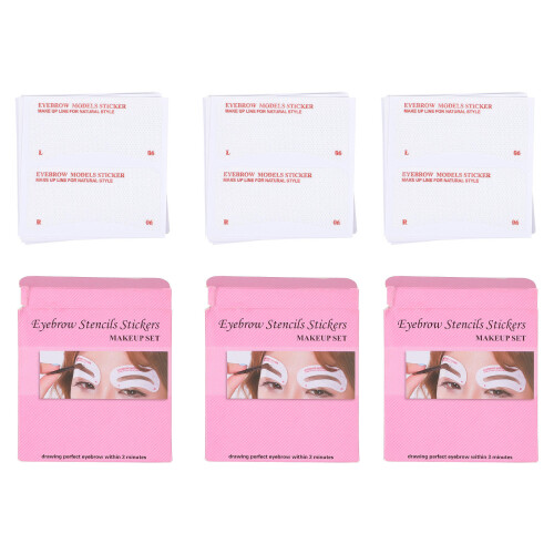 72Pcs Eyebrow Stencil Makeup Kit Reusable Template