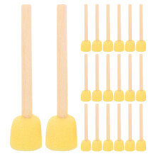 20Pcs Round Sponge Paint Brushes With Handle For Kids Arts And Crafts