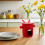 Ceramic Ice Cream And Chocolate Fondue Pot Set With Fork 7