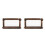 2Pcs Wood Wall Mounted Storage Shelf Brown Organizer for Home Use 4