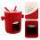 Ceramic Ice Cream And Chocolate Fondue Pot Set With Fork 9