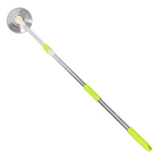 2Sets Wischgriff-Set Mit Drehbarem Edelstahlstab Und Mikrofaser