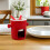 Ceramic Ice Cream And Chocolate Fondue Pot Set With Fork 5