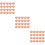 60 Pcs Simulated Bricks Clay Mini Garden Brick 9
