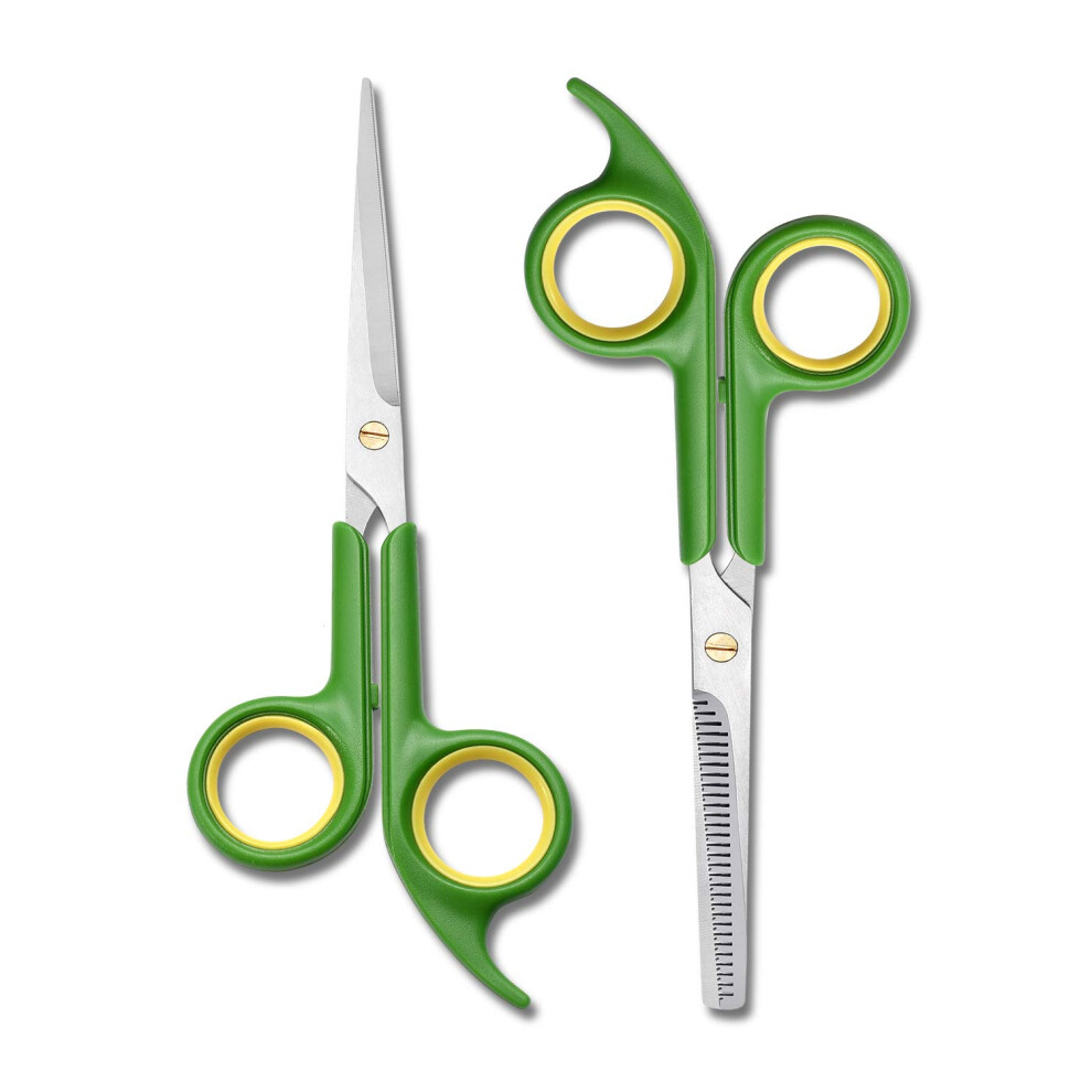 Professional Hair Cutting Scissors Set with Thinning Shears and Comb for Salon and Home Use
