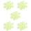100 Pcs Fluorescent Reflective Snowflake Adhesive Stairs Tapes 8