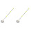 2Sets Wischgriff-Set Mit Drehbarem Edelstahlstab Und Mikrofaser 4