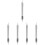 5Pcs Silver Alloy Badminton Nail Machine Tools Dual Head Racket Setter 6