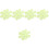100 Pcs Fluorescent Reflective Snowflake Adhesive Stairs Tapes 4