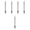 5Pcs Silver Alloy Badminton Nail Machine Tools Dual Head Racket Setter 5