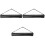 3Pcs Telescopic Art Storage Tube Black Durable Document Case 3