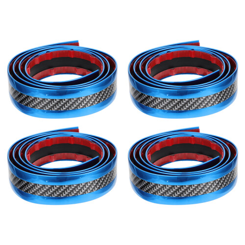 12 Pcs Blue Car Threshold Strip Protective Scratch-Resistant Decor