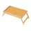 Bamboo Folding Table Portable for Camping and Laptop Use Beige 1