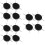 12Pcs Durable Stainless Steel Nail Dotting Tools Black for Manicure 8