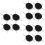 12Pcs Durable Stainless Steel Nail Dotting Tools Black for Manicure 7