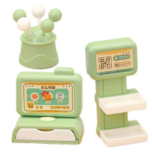 5 Sets Dollhouse Supermarket Cashier Toy Cash Register Lollipop Prop