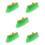 5pcs Broom Head Asia Plastic Replace 9