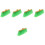 5pcs Broom Head Asia Plastic Replace 5