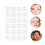 96Pcs Convenient Eyebrow Makeup Stencils White for Women Gift 9