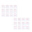 96Pcs Convenient Eyebrow Makeup Stencils White for Women Gift 10